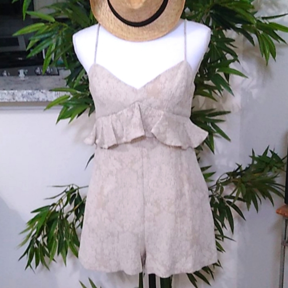 BCBGeneration Tan Romper New